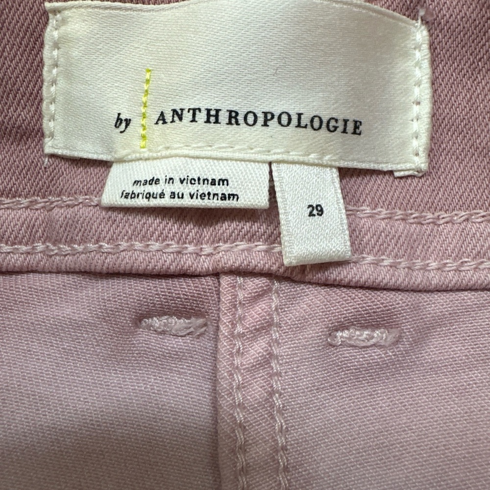 Anthropologie Pink Ombré Jeans 29 Tie Dip Dye Ankle High Rise NWT $128 Sold Out - Picture 8 of 10